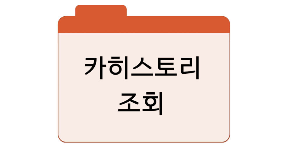 카히스토리-조회